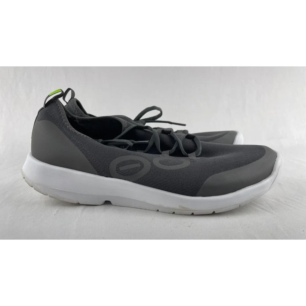 OOFOS OOmg Sport Low Men Size 12 M Grey Recovery Athletic FibreFlex Sneaker
